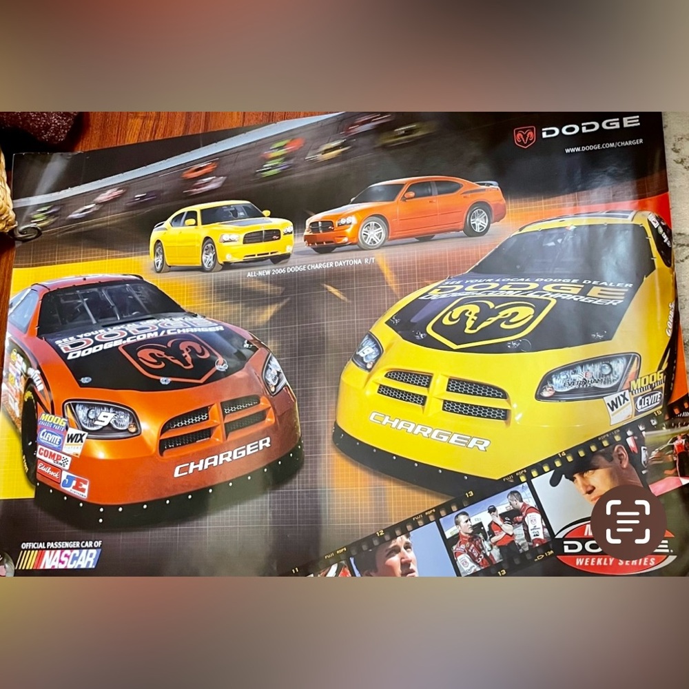 NASCAR Dodge Charger - Official Passenger Car of NASCAR Poster 24x36